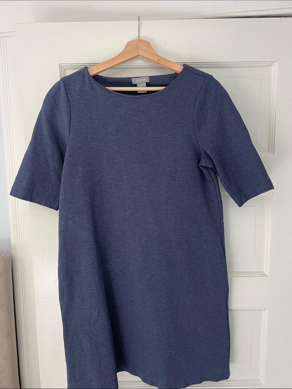 Kenar Navy Blue Shift Dress